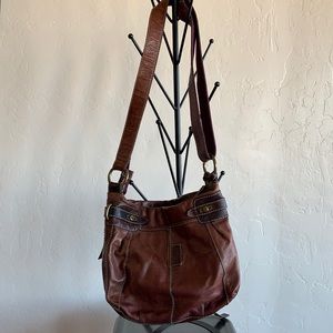 Brown Leather Fossil Crossbody Purse